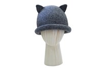 Стильные шапки круглый кант "Кошка"